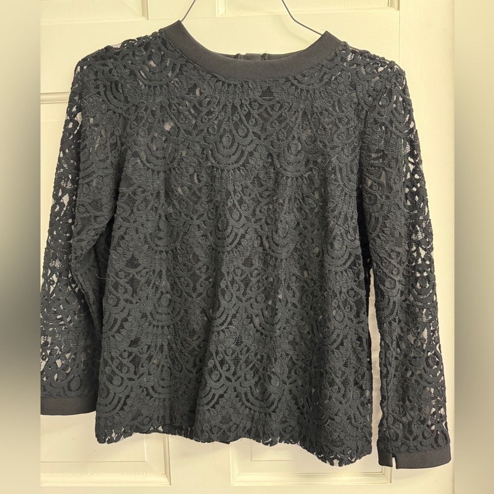 Banana Republic black lace top